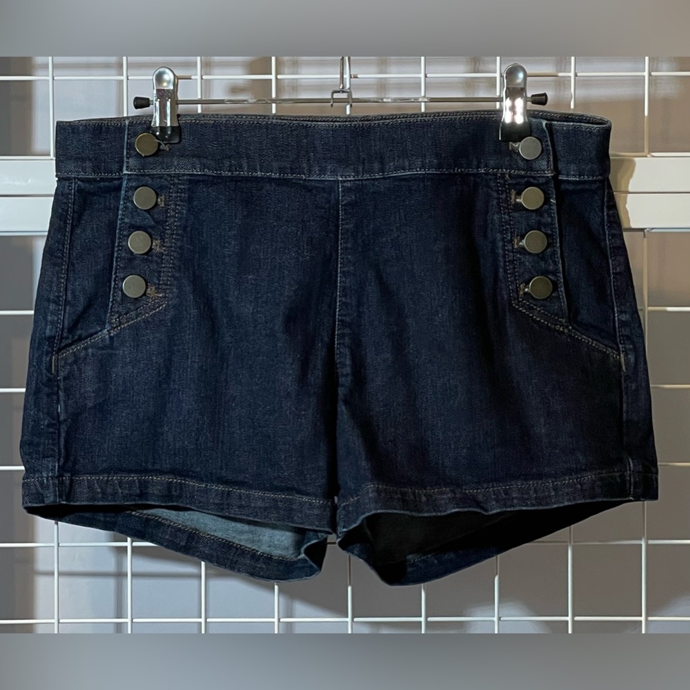 LOFT Denim Blue Sailor Shorts Size 4